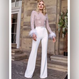 Nadine Merabi Amelia wedding jumpsuit
